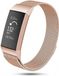Merkloos / Sans marque Fitbit Charge 3&4 Milanese band - rosé goud - Large