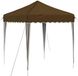vidaXL Pop-up Feesttent 195 x 195 x 245 cm Taupe Oxford Stof
