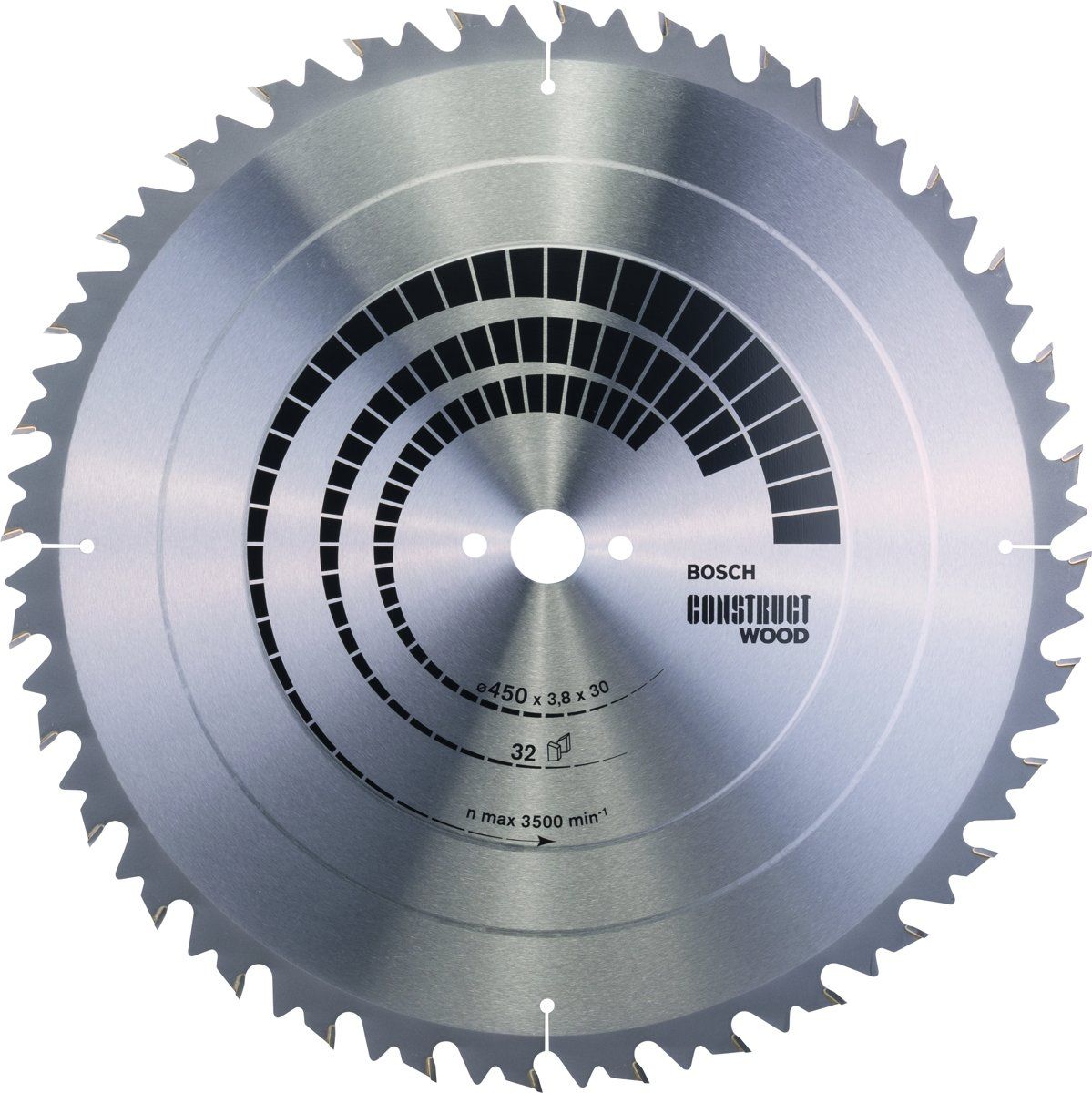 Bosch Cirkelzaagblad Construct Wood 450 x 30 x 3,8 mm - 32 tanden