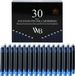 Stylos plume cartouches d'encre recharge - Lot de 30 - Bleu