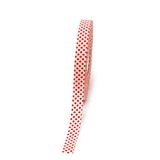 Mopec 15 mm x 50 m, S76.15.71, wit lint, rode stippen, rood