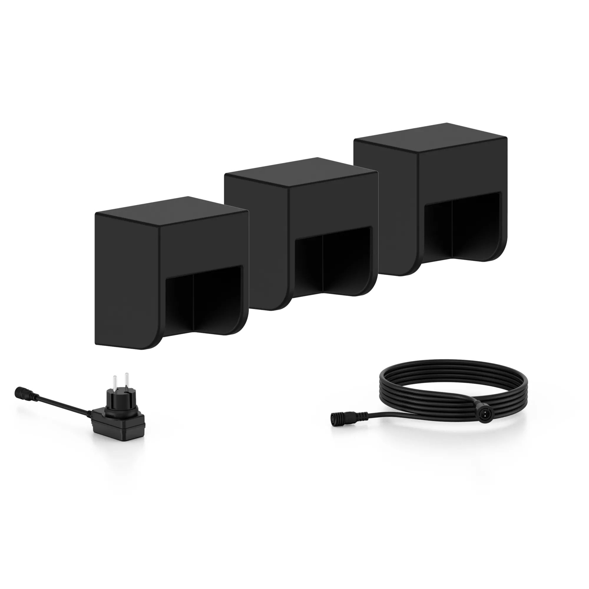 Philips Hue Philips Grits GardenLink 24V Outdoor Wall Light - Black - Set of 3