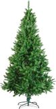 Merkloos / Sans marque HomeShopXL Kunstkerstboom 210 cm – PVC Kunst Kerstboom Donkergroen – Volle Kunstmatige Kerstboom Met Metalen Voet