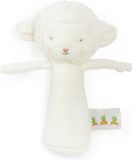Bunnies By The Bay Rammelaar Lammetje - Knuffel - Geborduurde details - 16 cm - Wit