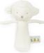 Bunnies By The Bay Rammelaar Lammetje - Knuffel - Geborduurde details - 16 cm - Wit
