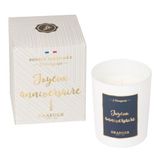 Draeger Paris | Oranje bloem geurende witte kaars "Happy Birthday"