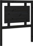 vidaXL Hoofdeind & Voeteind Zwart Grenenhout 805x40x1000 mm