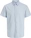 JACK&JONES JJEBREEZE LINEN BLEND SHIRT S/S SN PLS Chemise Homme Bleu Ciel Coton Lin Coupe Droite XXL