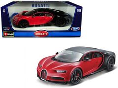 Bburago Bugatti Chiron Sport "16" Rood & Zwart 1/18 Burago