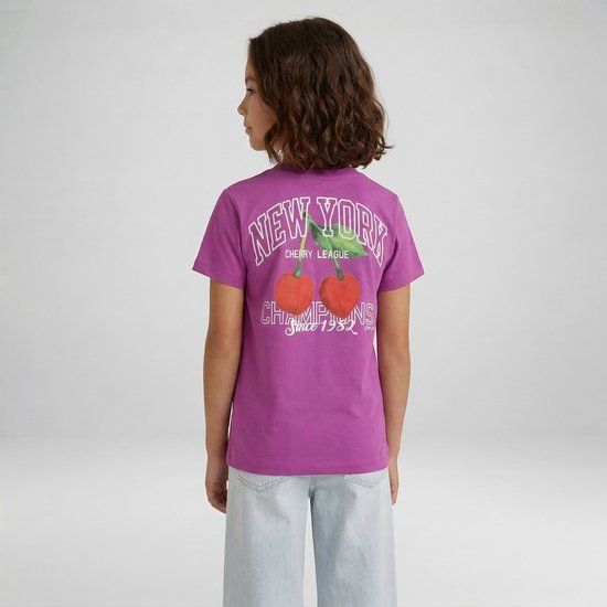 Cars Jeans T-shirt Milva jr. meisjes paars katoen maat 164