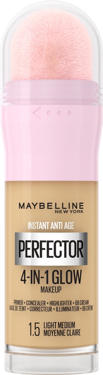 Maybelline New York - Instant Anti-Age Perfector 4-in-1 Glow - Light Medium - Primer, Concealer, Highlighter en BB-Cream in één - 20 ml
