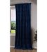 Gardinenbox Milano 20357 Verduisteringsgordijn, ondoorzichtig, met lussen, tunnelzoom, strijkband, in te korten, blauw, 1 stuks H x B 280 x 135 cm