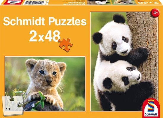 Schmidt 2-in-1 Puzzel - Dierenkinderen