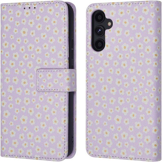 imoshion Design Bookcase White Daisy voor Samsung Galaxy A34 (5G)