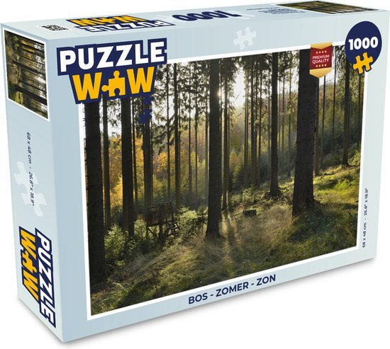 MuchoWow Puzzel Bos - Zomer - Zon - Legpuzzel - Puzzel 1000 stukjes volwassenen