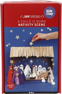 Creativ Company Er is een kindeke geboren - 1 set - Hout - Blank