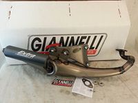 GIANNELLI EXTRA V2 MALAGUTI F12 R PHANTOM 07/09 P. UP EXAHUST MET ALUMINIUM SILENCER TITAN IUM KLEUR