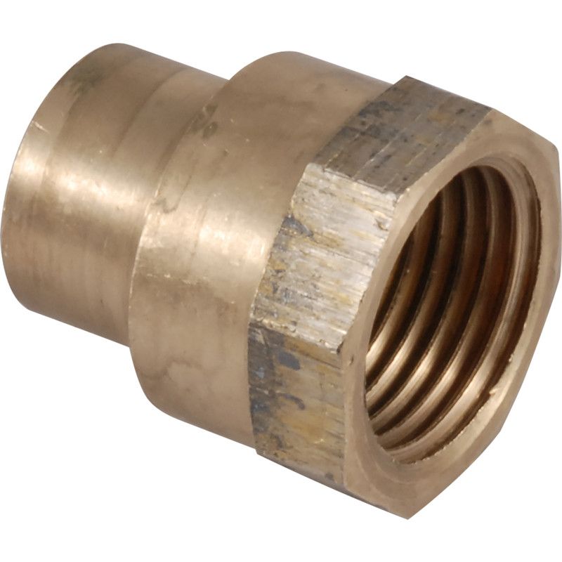 Conex soldeer schroefbus brons 1/2x12mm