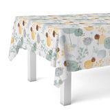 Martina Home Wasdoek tafelkleed, Serpis, turquoise, 200 x 140 cm