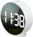 Attalos Réveil numérique - Deux alarmes - Blanc - Dimmable - Batterie USB et AAA