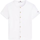 Tommy Hilfiger Women's T-shirt XS White Cotton Short Sleeve