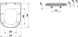 Laufen LUA toiletbril met deksel, wit