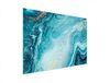DarHaus Plaque de recouvrement, 70 x 52 cm, en verre, Marbre Turquoise