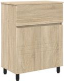 vidaXL Badkamer Vaniteitsunit Sonoma Eiken 60 x 35 x 80 cm