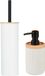 Berilo Malaga toiletborstel/zeeppompje - wit
