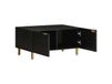 Maison Exclusive - Table basse, noir, 80x50x40 cm, panneau de particules