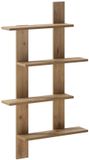 vidaXL Wandplank Artisanaal eiken 61 x 13,5 x 105 cm Bewerkt hout
