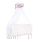 babybay Hemel Organic Cotton Royal met strik, rosé glitterpunten goud