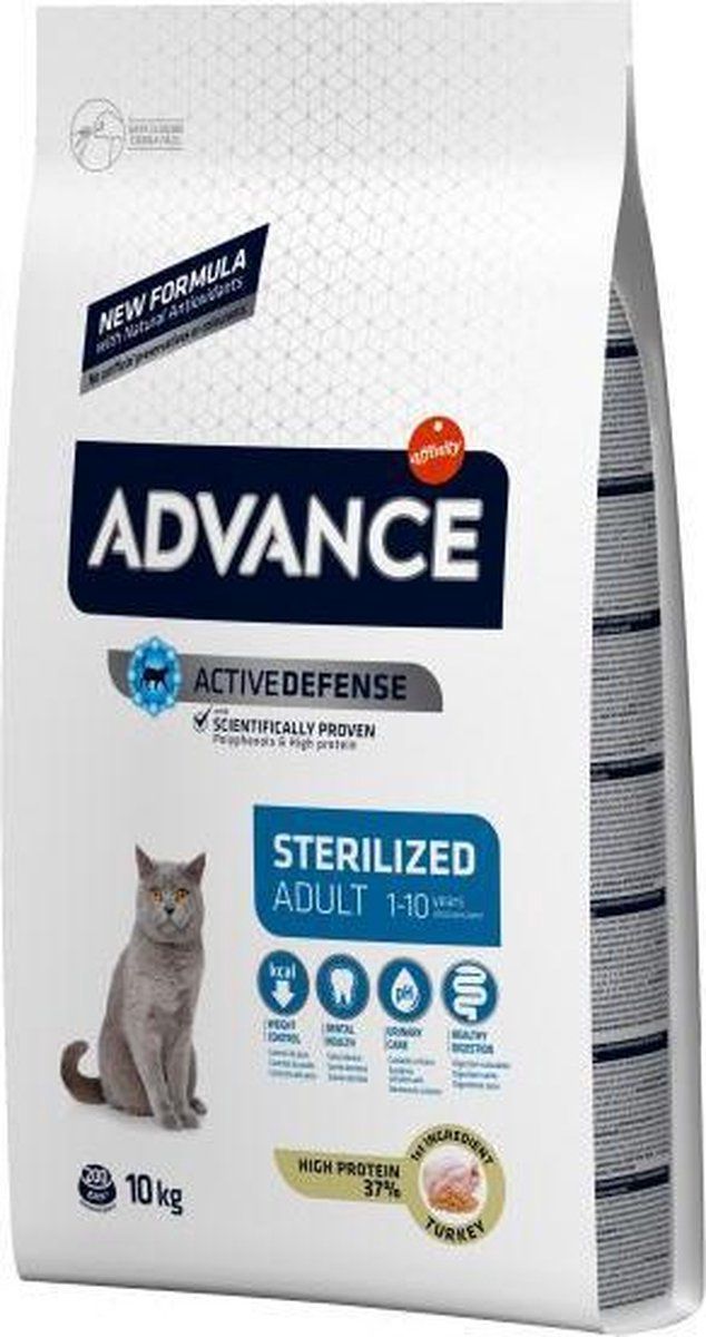 ADVANCE cat sterilized turkey kattenvoer 10 kg