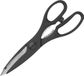 KitchenCraft Keukenschaar/Flesopener, roestvrij staal, 21 cm, zwart