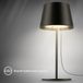 Briloner Nivo - Tafellamp oplaadbaar - dimbaar - warm wit licht 2.700K - voor binnen en buiten - 20,5 cm
