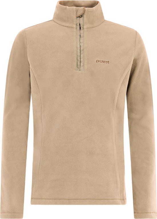 Protest Remutey JR Skipully Meisjes Fleece 1/4 rits Bamboo Beige Maat 152