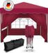 Kronenburg Tente pliante Tente de réception 3 x 3m Rouge