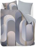 Kardol Archi dekbedovertrek - Lits-Jumeaux XL - 260 x 200/220 cm - Blauwgrijs