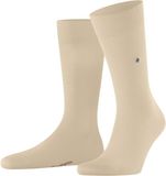 Burlington Lord effen katoenen sokken voor heren in beige, maat 40-46