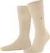 Burlington Lord effen katoenen sokken voor heren in beige, maat 40-46