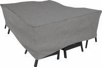 Eurotrail Waterdichte Hoes Voor Tuintafel met Stoelen, Cantonic 300x175x100cm, Grijs