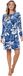 Pastunette Blue Bloom Nachthemd Velours Blauw Maat 46