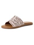 Tamaris - Dames - Muiltjes - Beige - Leer - Maat 41