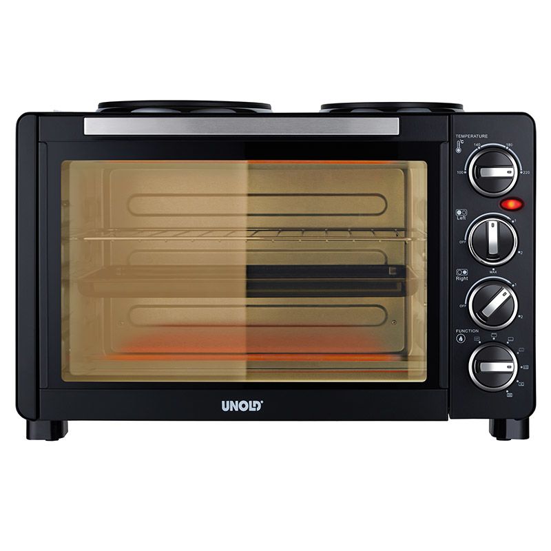 Unold 68885 Mini-keuken - Vrijstaand fornuis - Keramisch - Zwart