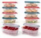 Boîte alimentaire - Plastique - 500 ml - Set de 10 - Sans BPA - Étanche