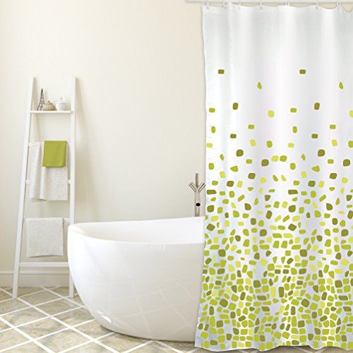 MSV Douchegordijn - Groen - Unieke Grootte