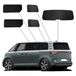 SunClip Zicht- & Zonwering compatibel met Volkswagen ID.Buzz (Bus) 2022- (Lange wielbasis, zonder schuiframen)