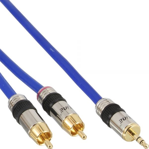 Inline 3 5mm Jack - Tulp stereo audio kabel - 20 meter