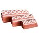 Set Diamant Collection Set van 3 badhanddoeken, badstof, 450 g/m², 50 x 30 cm, 100 x 50 cm, 150 x 100 cm, koraalrood
