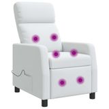 vidaXL Relaxstoel Wit Stof